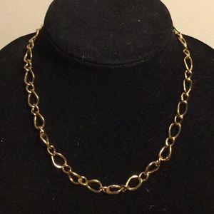 Vintage Napier gold tone chain link necklace 17.5"